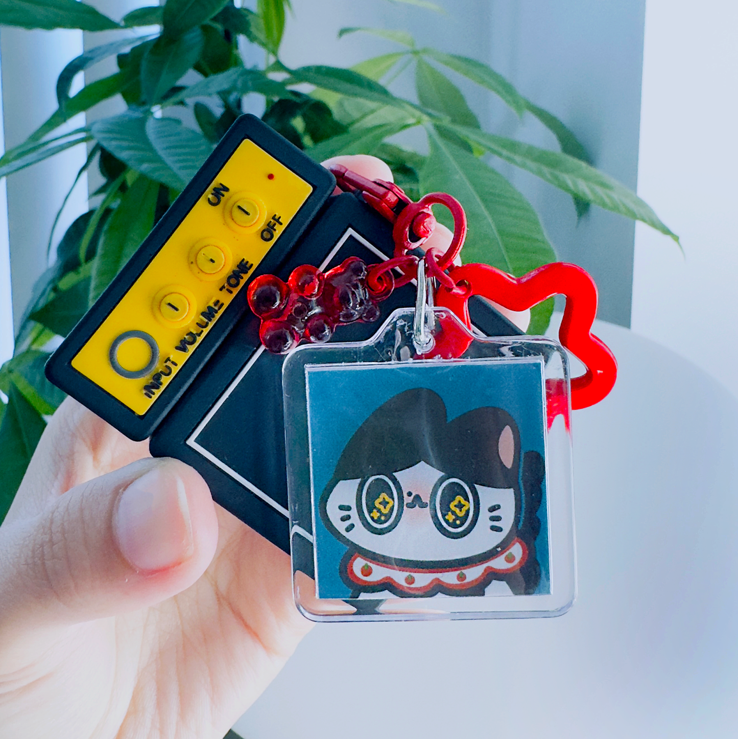 "Custom Pet Portrait Keychain"