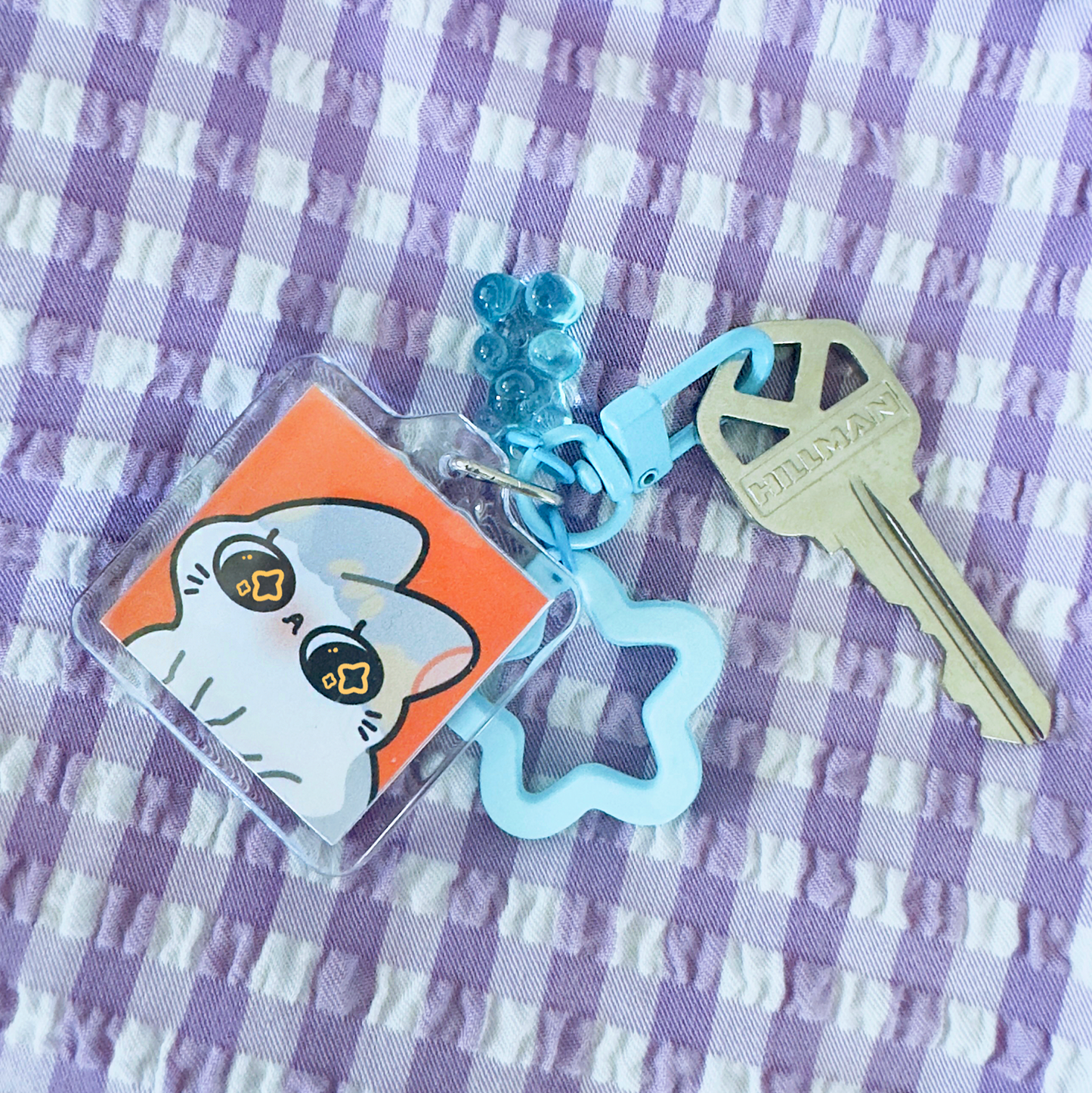 "Custom Pet Portrait Keychain"