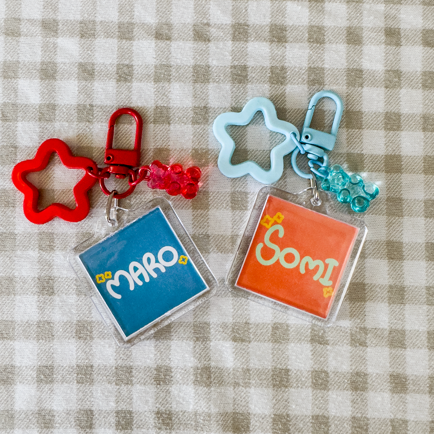 "Custom Pet Portrait Keychain"