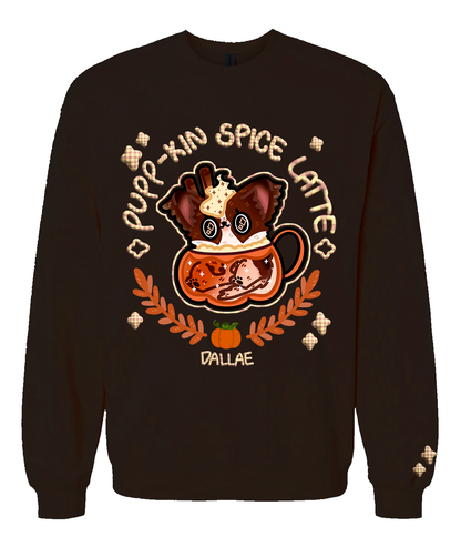 Pupp-kin /Purr-kin Latte Custom Pet Portrait Sweater