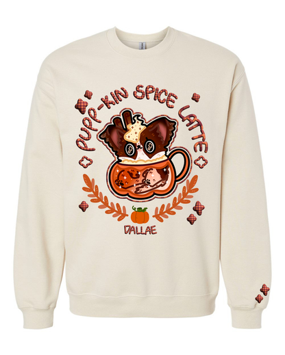 Pupp-kin /Purr-kin Latte Custom Pet Portrait Sweater